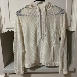 Lululemon white mesh hoodie